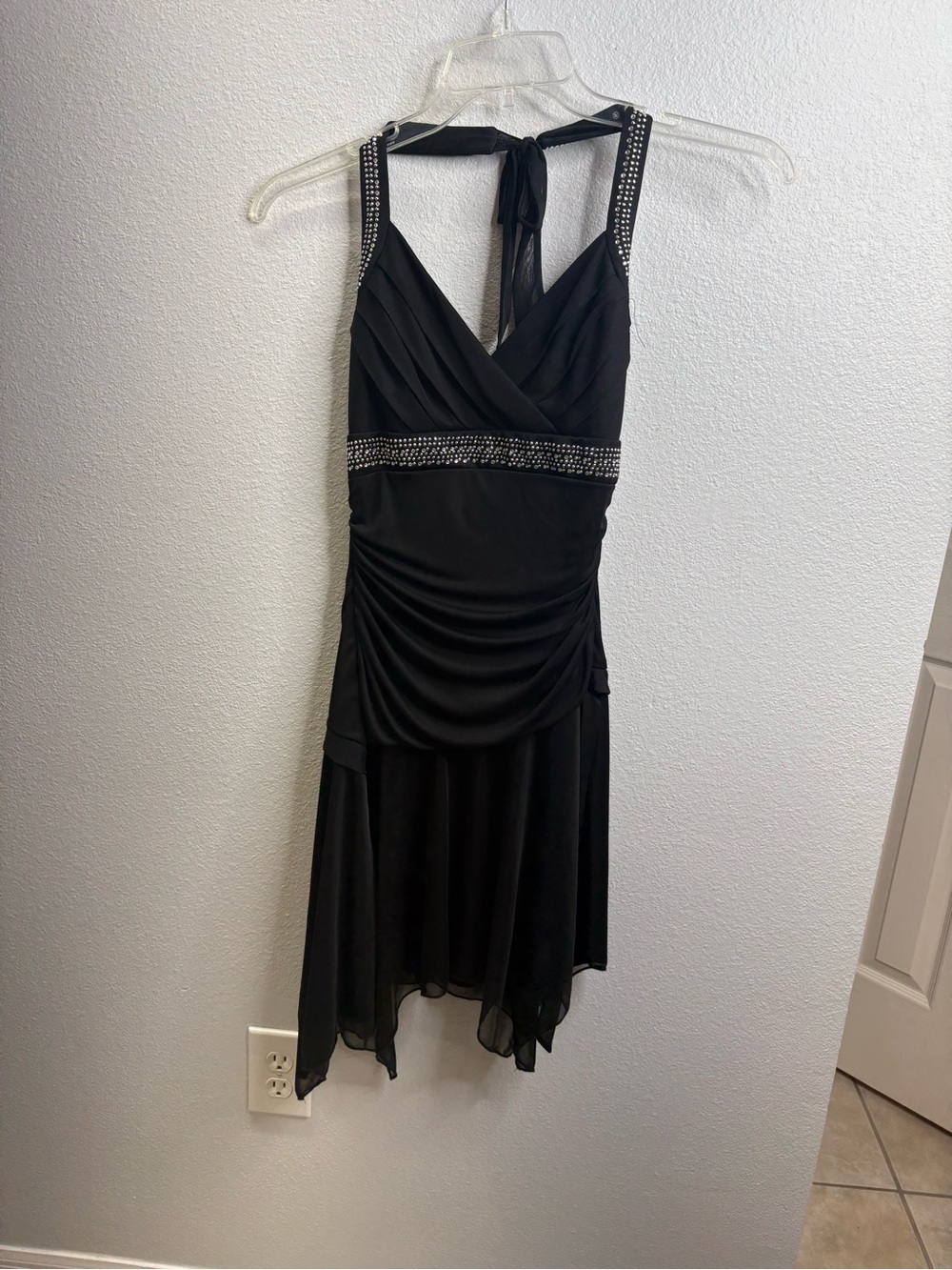 Trixxi Size Medium Black Halter Dress